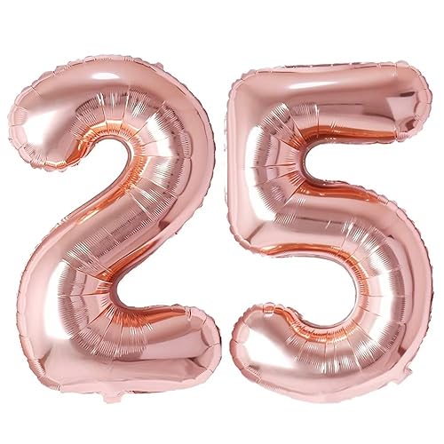 Vthoviwa 40 Zoll/18 Farbens Luftballon Zahlen 25/52 Rosegolden, Helium Luftballon 25/52. Geburtstag Foil Ballon, 0123456789,10-19,20-25,30,40,50,60,70,80,90, Folienballon 25/52 Party Dekoration Vthoviwa 40 Zoll/18 Farbens Luftballon Zahlen 25/52 Rosegolden, Helium Luftballon 25/52. Geburtstag Foil Ballon, 0123456789,10-19,20-25,30,40,50,60,70,80,90, Folienballon 25/52 Party Dekoration von Vthoviwa