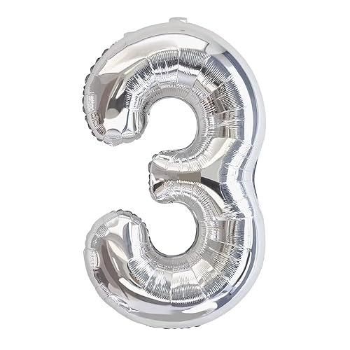 Vthoviwa 40 Zoll/18 Farbens Luftballon Zahlen 3 Silbrig, Luftballon 3. Geburtstag Foil Ballon, 0123456789,10-19,20-25,30,40,50,60,70,80,90, Folienballon 3 Party Dekoration Helium Unterstützen Vthoviwa 40 Zoll/18 Farbens Luftballon Zahlen 3 Silbrig, Luftballon 3. Geburtstag Foil Ballon, 0123456789,10-19,20-25,30,40,50,60,70,80,90, Folienballon 3 Party Dekoration Helium Unterstützen von Vthoviwa