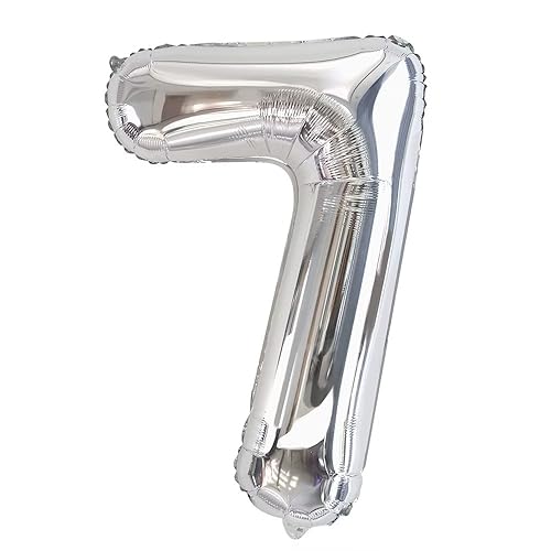 Vthoviwa 40 Zoll/18 Farbens Luftballon Zahlen 7 Silbrig, Luftballon 7. Geburtstag Foil Ballon, 0123456789,10-19,20-25,30,40,50,60,70,80,90, Folienballon 7 Party Dekoration Helium Unterstützen Vthoviwa 40 Zoll/18 Farbens Luftballon Zahlen 7 Silbrig, Luftballon 7. Geburtstag Foil Ballon, 0123456789,10-19,20-25,30,40,50,60,70,80,90, Folienballon 7 Party Dekoration Helium Unterstützen von Vthoviwa