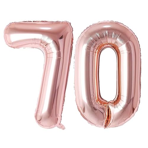 Vthoviwa 40 Zoll/18 Farbens Luftballon Zahlen 70 Rosegolden, Helium Luftballon 70. Geburtstag Foil Ballon, 0123456789,10-19,20-25,30,40,50,60,70,80,90, Folienballon 80 Party Dekoration Vthoviwa 40 Zoll/18 Farbens Luftballon Zahlen 70 Rosegolden, Helium Luftballon 70. Geburtstag Foil Ballon, 0123456789,10-19,20-25,30,40,50,60,70,80,90, Folienballon 80 Party Dekoration von Vthoviwa