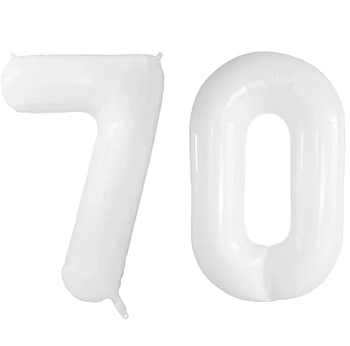 Vthoviwa 40 Zoll/18 Farbens Luftballon Zahlen 70 Weiß, Luftballon 70. Geburtstag Foil Ballon, 0123456789,10-19,20-25,30,40,50,60,70,80,90, Folienballon 80 Party Dekoration Helium Unterstützen Vthoviwa 40 Zoll/18 Farbens Luftballon Zahlen 70 Weiß, Luftballon 70. Geburtstag Foil Ballon, 0123456789,10-19,20-25,30,40,50,60,70,80,90, Folienballon 80 Party Dekoration Helium Unterstützen von Vthoviwa