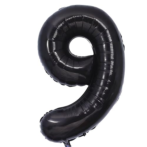 Vthoviwa 40 Zoll/18 Farbens Luftballon Zahlen 9 Schwarz, Luftballon 9. Geburtstag Foil Ballon, 0123456789,10-19,20-25,30,40,50,60,70,80,90, Folienballon 9 Party Dekoration Helium Unterstützen Vthoviwa 40 Zoll/18 Farbens Luftballon Zahlen 9 Schwarz, Luftballon 9. Geburtstag Foil Ballon, 0123456789,10-19,20-25,30,40,50,60,70,80,90, Folienballon 9 Party Dekoration Helium Unterstützen von Vthoviwa