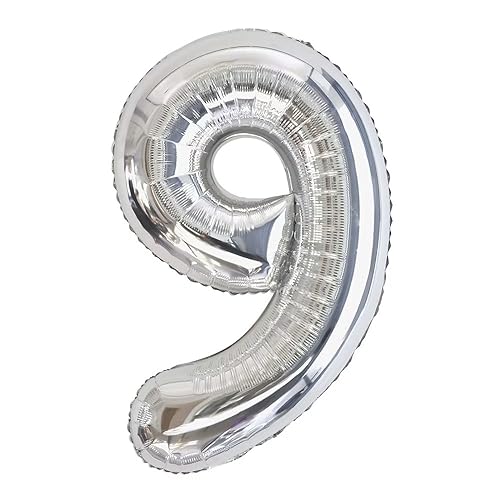 Vthoviwa 40 Zoll/18 Farbens Luftballon Zahlen 9 Silbrig, Luftballon 9. Geburtstag Foil Ballon, 0123456789,10-19,20-25,30,40,50,60,70,80,90, Folienballon 9 Party Dekoration Helium Unterstützen Vthoviwa 40 Zoll/18 Farbens Luftballon Zahlen 9 Silbrig, Luftballon 9. Geburtstag Foil Ballon, 0123456789,10-19,20-25,30,40,50,60,70,80,90, Folienballon 9 Party Dekoration Helium Unterstützen von Vthoviwa