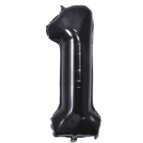 Vthoviwa 40 Zoll/18 Farbens Luftballon 1. Geburtstag Giant Foil Ballon Nummer, 0123456789,10-19,20-25,30,40,50,60,70,80,90 Party Luftballon Zahlen 1 Schwarz Helium Unterstützen Vthoviwa 40 Zoll/18 Farbens Luftballon 1. Geburtstag Giant Foil Ballon Nummer, 0123456789,10-19,20-25,30,40,50,60,70,80,90 Party Luftballon Zahlen 1 Schwarz Helium Unterstützen von Vthoviwa