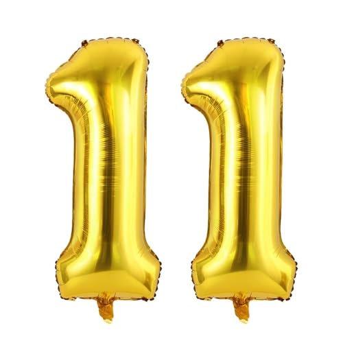 Vthoviwa 32 Zoll Luftballon Zahlen 11 Golden, Luftballon 0. Geburtstag Foil Ballon, 0123456789,10-19,20-25,30,40,50,60,70,80,90, Folienballon 11 Party Dekoration Vthoviwa 32 Zoll Luftballon Zahlen 11 Golden, Luftballon 0. Geburtstag Foil Ballon, 0123456789,10-19,20-25,30,40,50,60,70,80,90, Folienballon 11 Party Dekoration von Vthoviwa
