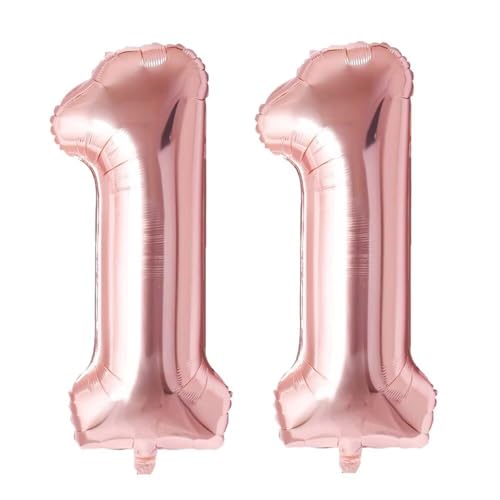 Vthoviwa 32 Zoll Luftballon Zahlen 11 Rosegolden, Number Luftballon 11. Geburtstag Foil Ballon, 0123456789,10-19,20-25,30,40,50,60,70,80,90, Folienballon 11 Party Dekoration Vthoviwa 32 Zoll Luftballon Zahlen 11 Rosegolden, Number Luftballon 11. Geburtstag Foil Ballon, 0123456789,10-19,20-25,30,40,50,60,70,80,90, Folienballon 11 Party Dekoration von Vthoviwa