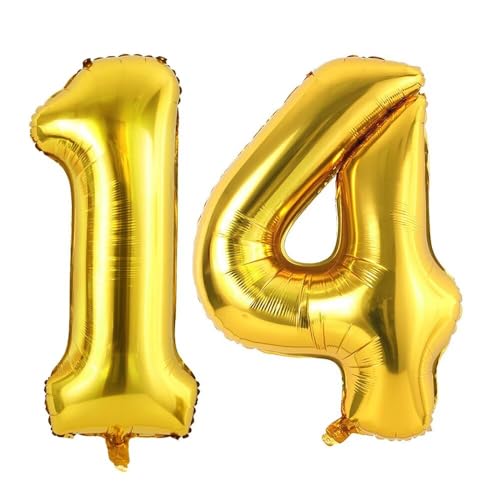 Vthoviwa 32 Zoll Luftballon Zahlen 14/41 Golden, Number Luftballon 0. Geburtstag Foil Ballon, 0123456789,10-19,20-25,30,40,50,60,70,80,90, Folienballon 14/41 Party Dekoration Vthoviwa 32 Zoll Luftballon Zahlen 14/41 Golden, Number Luftballon 0. Geburtstag Foil Ballon, 0123456789,10-19,20-25,30,40,50,60,70,80,90, Folienballon 14/41 Party Dekoration von Vthoviwa