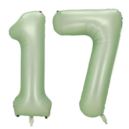 Vthoviwa 40 Zoll/18 Farbens Luftballon Zahlen 17/71 grün, Helium Luftballon 17/71. Geburtstag Foil Ballon, 0123456789,10-19,20-25,30,40,50,60,70,80,90, Folienballon 17/71 Party Dekoration Vthoviwa 40 Zoll/18 Farbens Luftballon Zahlen 17/71 grün, Helium Luftballon 17/71. Geburtstag Foil Ballon, 0123456789,10-19,20-25,30,40,50,60,70,80,90, Folienballon 17/71 Party Dekoration von Vthoviwa