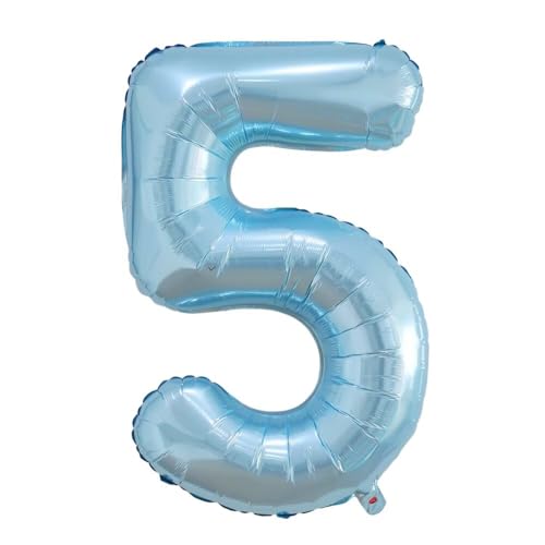 Vthoviwa 40 Zoll Luftballon Zahlen 5 Perlblau, Helium Ballon 5, Helium Luftballon 5. Geburtstag Foil Ballon, 0123456789,10-19,20-25,30,40,50,60,70,80,90, Folienballon 5 Party Decoration Vthoviwa 40 Zoll Luftballon Zahlen 5 Perlblau, Helium Ballon 5, Helium Luftballon 5. Geburtstag Foil Ballon, 0123456789,10-19,20-25,30,40,50,60,70,80,90, Folienballon 5 Party Decoration von Vthoviwa