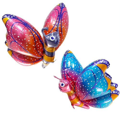 Vthoviwa 4D Schmetterling luftballon Rosa-Blau 2 Stück, Schmetterlinge Folienballon Aluminiumfolie, Geburtstag Party Deko Ballon, Hochzeit, Gartenparty, Fotorequisiten, Baby Shower Dekoration Vthoviwa 4D Schmetterling luftballon Rosa-Blau 2 Stück, Schmetterlinge Folienballon Aluminiumfolie, Geburtstag Party Deko Ballon, Hochzeit, Gartenparty, Fotorequisiten, Baby Shower Dekoration von Vthoviwa