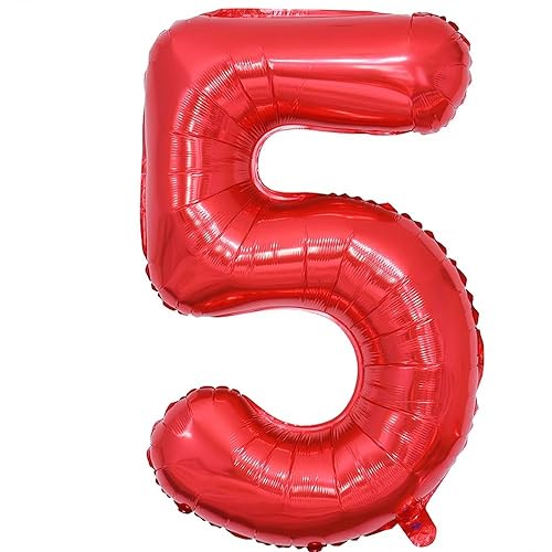 Vthoviwa 40 Zoll Giant Luftballon Zahlen 5 Rot, Luftballon 5. Geburtstag Foil Ballon, 0123456789,10-19,20-25,30,40,50,60,70,80,90 Party Luftballon Zahlen 5 Rot Helium Unterstützen Vthoviwa 40 Zoll Giant Luftballon Zahlen 5 Rot, Luftballon 5. Geburtstag Foil Ballon, 0123456789,10-19,20-25,30,40,50,60,70,80,90 Party Luftballon Zahlen 5 Rot Helium Unterstützen von Vthoviwa
