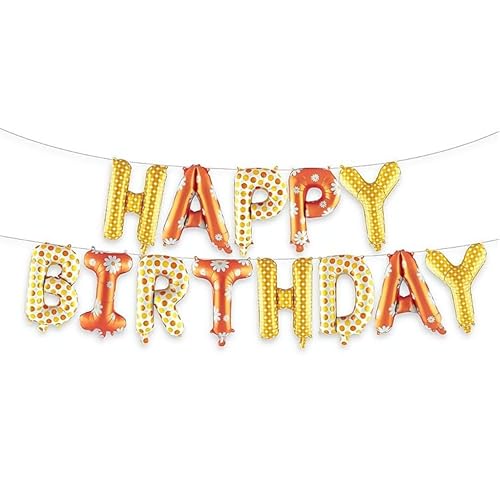 Vthoviwa Orange Banner HAPPY BIRTHDAY Girlande Luftballons Orange, 16 Zoll Geburtstag Folienballon Alufolie Geburtstagsballon Orange Vthoviwa Orange Banner HAPPY BIRTHDAY Girlande Luftballons Orange, 16 Zoll Geburtstag Folienballon Alufolie Geburtstagsballon Orange von Vthoviwa