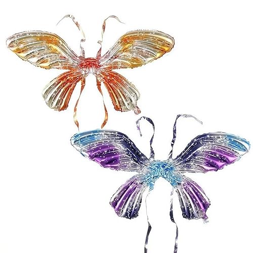 Vthoviwa Schmetterling Butterfly Wings luftballon mit Riemen Lila-Orange 2 Stück, Schmetterlinge Folienballon Aluminiumfolie, Geburtstag Party Deko Ballon, Hochzeit, Gartenparty, Fotorequisiten Vthoviwa Schmetterling Butterfly Wings luftballon mit Riemen Lila-Orange 2 Stück, Schmetterlinge Folienballon Aluminiumfolie, Geburtstag Party Deko Ballon, Hochzeit, Gartenparty, Fotorequisiten von Vthoviwa