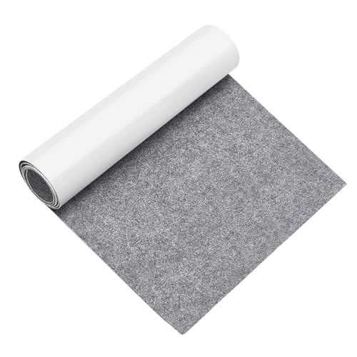 Vueinrg Filz Selbstklebend Meterware 2mm Filzgleiter Selbstklebend Filzmatte 30 x 200cm Klebefilz Filzplatten zum Zuschneiden Möbelgleiter Filz für Stühle Möbel Couch (Grau) von Vueinrg