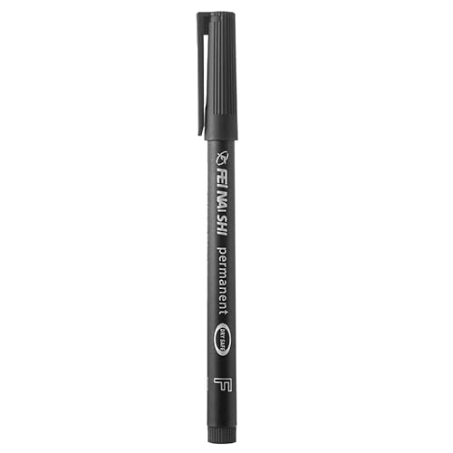Set mit 12 schwarzen Permanentmarkern, dokumentenecht, feine Spitze, 0,6 mm, Filzstift, feine Spitze, lange Lebensdauer, schnell trocknend, ideal für Holz, Metall, Glas, Papier, Etikettierung von Set mit 12 schwarzen Permanentmarkern, dokumentenecht, feine Spitze, 0,6 mm, Filzstift, feine Spitze, lange Lebensdauer, schnell trocknend, ideal für Holz, Metall, Glas, Papier, Etikettierung von von Vulcyxa