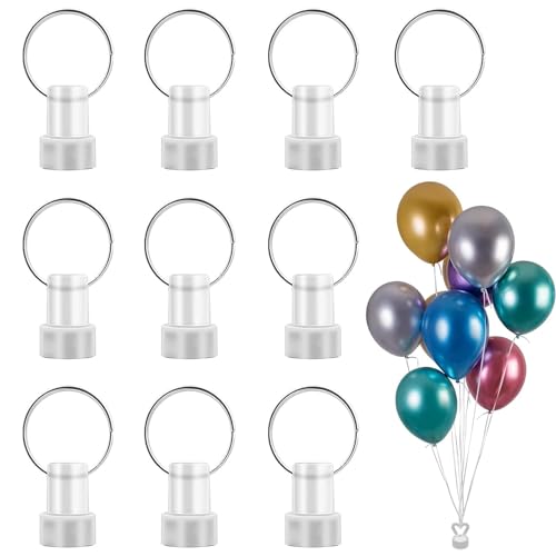 10Pcs Ballongewicht,Ballongewicht Für Helium Luftballon Beschwerer Kunststoff Set Helium Ballongewichte Kegel Wiederverwendbar Helium Luftballon Halter Für Hochzeit Kinder Feiern Geburtstag (Runden) von Vulevirtue