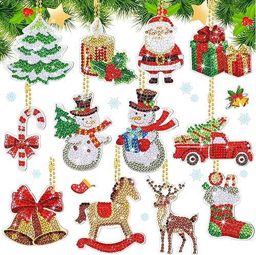 Vulevirtue 12 Stück Diamond Painting Weihnachten, Diamant Gemälde Aufkleber Kit Neujahr Karneval Weihnachtsgeschenke Vulevirtue 12 Stück Diamond Painting Weihnachten, Diamant Gemälde Aufkleber Kit Neujahr Karneval Weihnachtsgeschenke von Vulevirtue