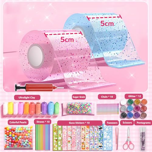 Vulevirtue 62 Stücke Nano Tape Bubbles Set,Blowing Bubble Tape Aufblasbares Luftpolsterband Nano Doppelseitiges Klebeband Bubble Tape Nano für Making Bubbles mit Pailletten Aufkleber Vulevirtue 62 Stücke Nano Tape Bubbles Set,Blowing Bubble Tape Aufblasbares Luftpolsterband Nano Doppelseitiges Klebeband Bubble Tape Nano für Making Bubbles mit Pailletten Aufkleber von Vulevirtue