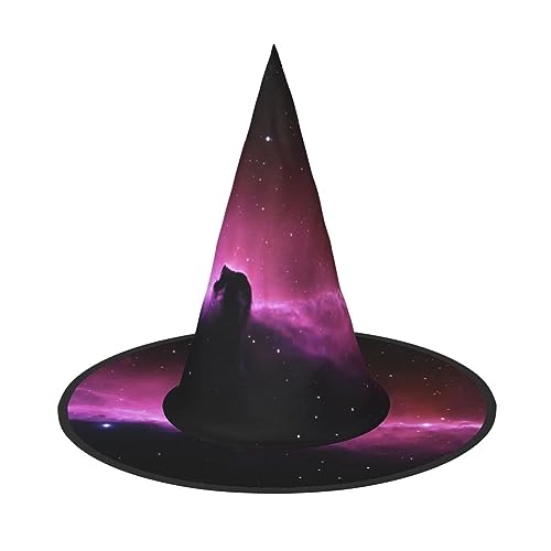Vuoongt Dunkler Sternenhimmel-Druck, Halloween-Hut, vielseitig, leicht, Kostümzubehör, faltbarer Spitzhut Vuoongt Dunkler Sternenhimmel-Druck, Halloween-Hut, vielseitig, leicht, Kostümzubehör, faltbarer Spitzhut von Vuoongt