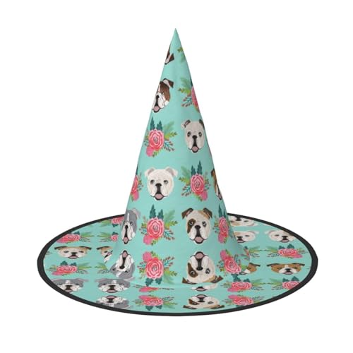 Vuoongt Halloween-Hut mit Hunde-Aufdruck, vielseitig, leicht, Kostüm-Zubehör, faltbar, spitzer Hut Vuoongt Halloween-Hut mit Hunde-Aufdruck, vielseitig, leicht, Kostüm-Zubehör, faltbar, spitzer Hut von Vuoongt