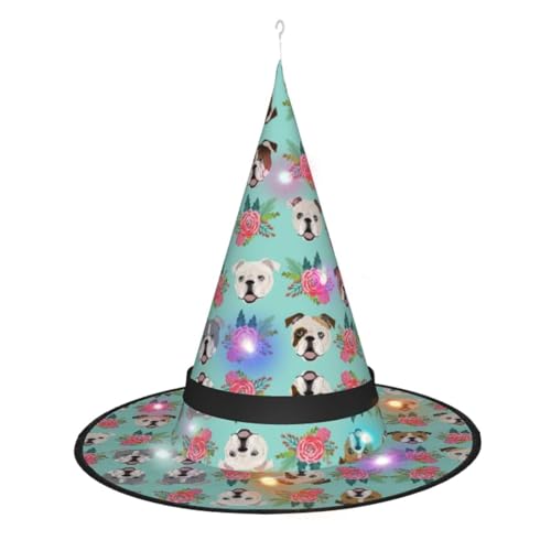 Vuoongt Halloween-Hut mit Hunde-Aufdruck, vielseitig, leicht, Kostümzubehör, faltbar, spitz, Hutwithlight Vuoongt Halloween-Hut mit Hunde-Aufdruck, vielseitig, leicht, Kostümzubehör, faltbar, spitz, Hutwithlight von Vuoongt