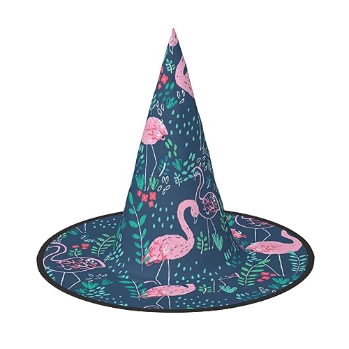 Vuoongt Halloween-Hut mit floralem Schwanen-Druck, vielseitig, leicht, Kostümzubehör, faltbar, spitzer Hut Vuoongt Halloween-Hut mit floralem Schwanen-Druck, vielseitig, leicht, Kostümzubehör, faltbar, spitzer Hut von Vuoongt
