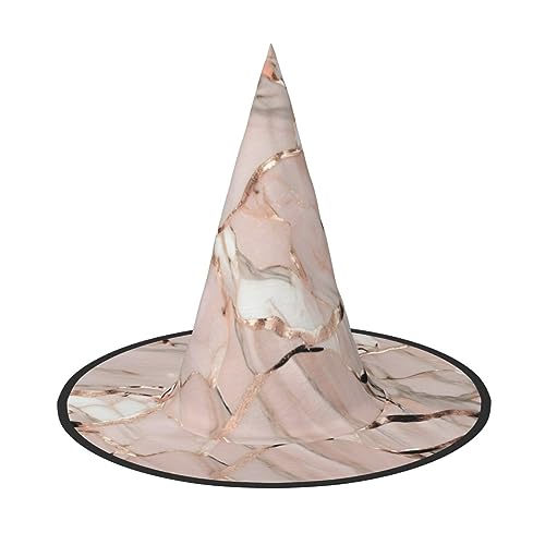 Vuoongt Rose Gold Marmor Print Halloween Hut Vielseitiger Leichter Kostümzubehör Faltbarer Spitzhut Vuoongt Rose Gold Marmor Print Halloween Hut Vielseitiger Leichter Kostümzubehör Faltbarer Spitzhut von Vuoongt