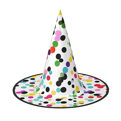 Vuoongt Twister Polka Dots Print Halloween Hut Vielseitig Leicht Kostüm Zubehör Faltbarer Spitzhut Vuoongt Twister Polka Dots Print Halloween Hut Vielseitig Leicht Kostüm Zubehör Faltbarer Spitzhut von Vuoongt