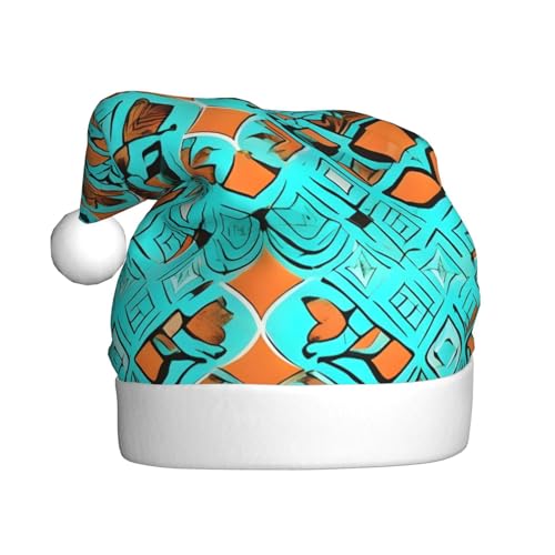 Vuoongt Weihnachtsmütze mit Türkis-Wunder-Aufdruck, für Erwachsene, Weihnachtsdekoration für Neujahr, festliches Partyzubehör Vuoongt Weihnachtsmütze mit Türkis-Wunder-Aufdruck, für Erwachsene, Weihnachtsdekoration für Neujahr, festliches Partyzubehör von Vuoongt