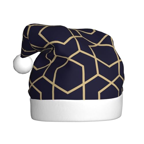 Vuoongt Weihnachtsmütze mit geometrischen Linien für Erwachsene, Weihnachtsdekoration für Neujahr, Festliches Partyzubehör Vuoongt Weihnachtsmütze mit geometrischen Linien für Erwachsene, Weihnachtsdekoration für Neujahr, Festliches Partyzubehör von Vuoongt