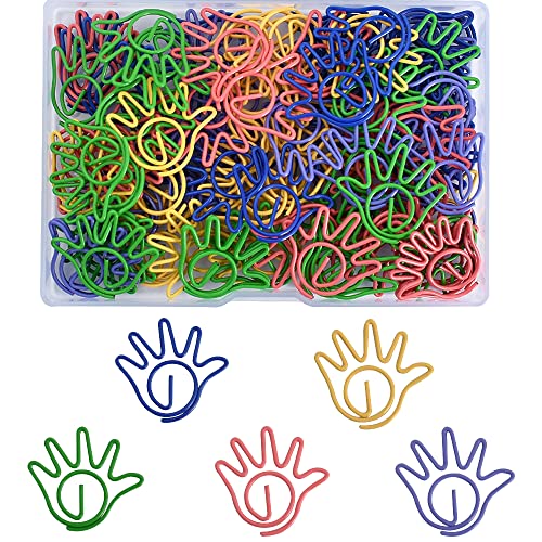 100Pcs Kreative Nette Palm geformte Büroklammern 5-Farben in Geschenkbox Lustige Büroklammern Bunte Büroklammern Cooles Design für Büroschule und persönlichen Gebrauch Lesezeichen Lehrer Geschenke 100Pcs Kreative Nette Palm geformte Büroklammern 5-Farben in Geschenkbox Lustige Büroklammern Bunte Büroklammern Cooles Design für Büroschule und persönlichen Gebrauch Lesezeichen Lehrer Geschenke von Vuzvuv