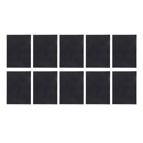 10 Blatt Gravur-Testpapier, Gravur-Markierungspapier, 210 X 285 Mm, Schwarz, Doppelseitiges Gravur-Markierungs-Graviermaschinen-Testpapier für Metall, Keramik, Glas für von Vvikizy