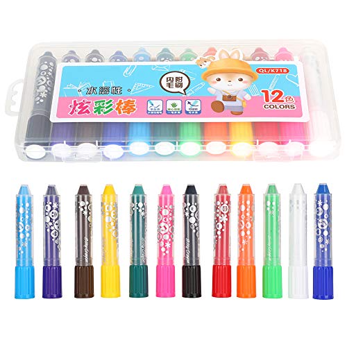 Vvikizy Seide Glattes Buntstift, Rotierende Kern 12 Farben Wasserlösliches Öl Malerei Stick mit Kugeln Kopfdesign, Zum Malen auf Papierglasspiegelplakat Malbuchbücher Vvikizy Seide Glattes Buntstift, Rotierende Kern 12 Farben Wasserlösliches Öl Malerei Stick mit Kugeln Kopfdesign, Zum Malen auf Papierglasspiegelplakat Malbuchbücher von Vvikizy