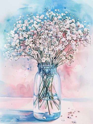 Colorful Flowers Colorful Flower Counted Cross Stitch Kits 11CT 40x50cm（15.75 * 19.69in） Cross-Stitch Patterns Dimensions Needlecrafts Embroidery Kits Arts and Crafts von VwrxnchCoatx