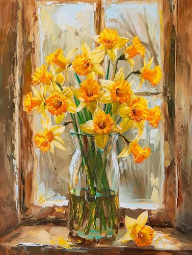 Colorful Flowers Colorful Flower Counted Cross Stitch Kits 11CT 40x50cm（15.75 * 19.69in） Cross-Stitch Patterns Dimensions Needlecrafts Embroidery Kits Arts and Crafts von VwrxnchCoatx