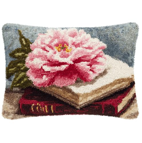 Knüpfset Für Erwachsene,Cartoon-Flugzeug 43X43Cm Knüpfkissen Zum Selber Knüpfen,Häkelgarn,Farbiger,Vorgedruckter Leinenteppich,Handarbeit,Diy-Kissenbezug,Knüpfset,Heimwerken,Sofadekoration von VwrxnchCoatx