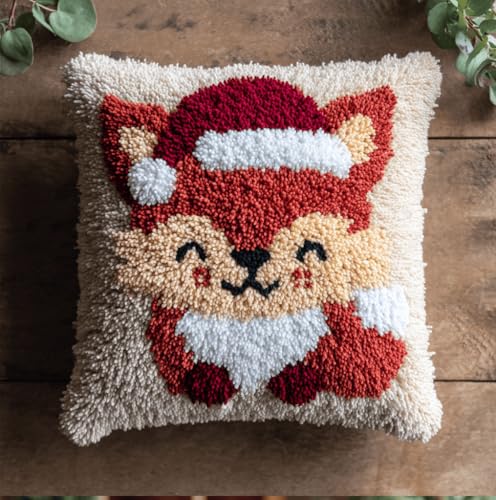 Knüpfset Für Erwachsene,Labyrinthmuster 43X43Cm Knüpfkissen Zum Selber Knüpfen,Häkelgarn,Farbiger,Vorgedruckter Leinenteppich,Handarbeit,Diy-Kissenbezug,Knüpfset,Heimwerken,Sofadekoration von VwrxnchCoatx