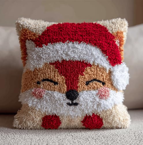 Knüpfset Für Erwachsene,Labyrinthmuster 43X43Cm Knüpfkissen Zum Selber Knüpfen,Häkelgarn,Farbiger,Vorgedruckter Leinenteppich,Handarbeit,Diy-Kissenbezug,Knüpfset,Heimwerken,Sofadekoration von VwrxnchCoatx