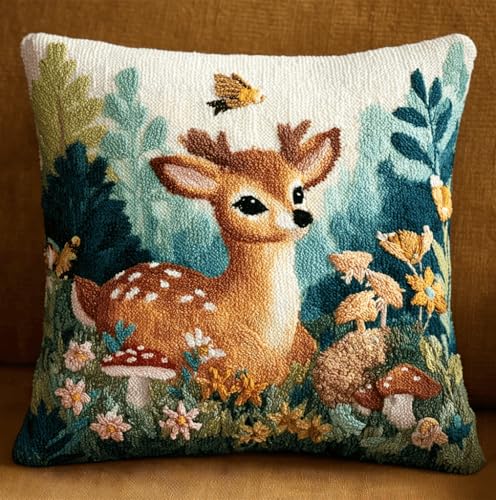 Knüpfset Für Erwachsene,Meeresschildkröten 43X43Cm Knüpfkissen Zum Selber Knüpfen,Häkelgarn,Farbiger,Vorgedruckter Leinenteppich,Handarbeit,Diy-Kissenbezug,Knüpfset,Heimwerken,Sofadekoration von VwrxnchCoatx