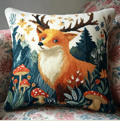 Knüpfset Für Erwachsene,Meeresschildkröten 43X43Cm Knüpfkissen Zum Selber Knüpfen,Häkelgarn,Farbiger,Vorgedruckter Leinenteppich,Handarbeit,Diy-Kissenbezug,Knüpfset,Heimwerken,Sofadekoration von VwrxnchCoatx