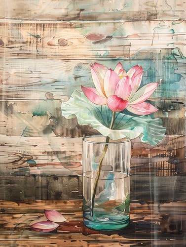 VwrxnchCoatx Colorful Flowers Cross Stitch Colorful Flowers Embossed Pattern Starter Kit (Flowers) 11CT 40x50cm（15.75 * 19.69in） Embroidery Kit DIY Cross Stitch Craft with Accessories von VwrxnchCoatx