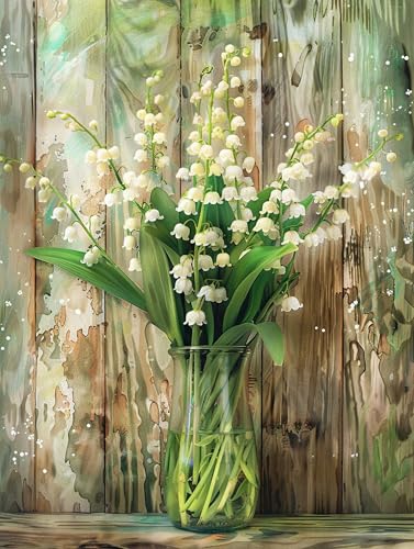 VwrxnchCoatx Colorful Flowers kreuzstich set vorgedruckt embroidery kit 11CT 40x50cm（15.75 * 19.69in） Stamped Embroidery Kits for Adults Wall Art Home Decoration von VwrxnchCoatx