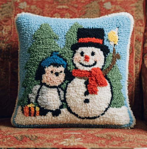 VwrxnchCoatx Knüpfset Für Erwachsene,Biene 43X43Cm Knüpfkissen Zum Selber Knüpfen,Häkelgarn,Farbiger,Vorgedruckter Leinenteppich,Handarbeit,Diy-Kissenbezug,Knüpfset,Heimwerken,Sofadekoration von VwrxnchCoatx