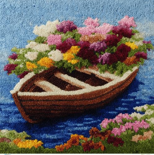 VwrxnchCoatx Knüpfset Für Erwachsene,Kimono-Frau 43X43Cm Knüpfkissen Zum Selber Knüpfen,Häkelgarn,Farbiger,Vorgedruckter Leinenteppich,Handarbeit,Diy-Kissenbezug,Knüpfset,Heimwerken,Sofadekoration von VwrxnchCoatx