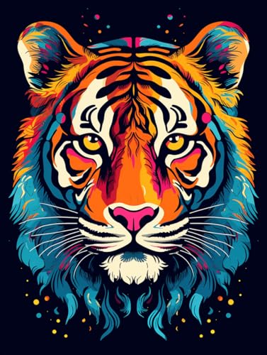 VwrxnchCoatx Kreuzstich Stickpackung Tiger,11CT Sticken Set Erwachsene Kreuzstich,DIY Stickbilder Vorgedruckt Kreuzstich für Anfänger Home Decor 40x50cm VwrxnchCoatx Kreuzstich Stickpackung Tiger,11CT Sticken Set Erwachsene Kreuzstich,DIY Stickbilder Vorgedruckt Kreuzstich für Anfänger Home Decor 40x50cm von VwrxnchCoatx