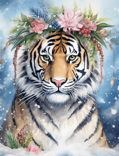 VwrxnchCoatx Kreuzstich Stickpackung Tiger,11CT Sticken Set Erwachsene Kreuzstich,DIY Stickbilder Vorgedruckt Kreuzstich für Anfänger Home Decor 40x50cm VwrxnchCoatx Kreuzstich Stickpackung Tiger,11CT Sticken Set Erwachsene Kreuzstich,DIY Stickbilder Vorgedruckt Kreuzstich für Anfänger Home Decor 40x50cm von VwrxnchCoatx