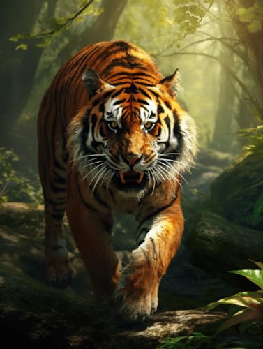 VwrxnchCoatx Kreuzstich Stickpackung Tiger,11CT Sticken Set Erwachsene Kreuzstich,DIY Stickbilder Vorgedruckt Kreuzstich für Anfänger Home Decor 40x50cm VwrxnchCoatx Kreuzstich Stickpackung Tiger,11CT Sticken Set Erwachsene Kreuzstich,DIY Stickbilder Vorgedruckt Kreuzstich für Anfänger Home Decor 40x50cm von VwrxnchCoatx