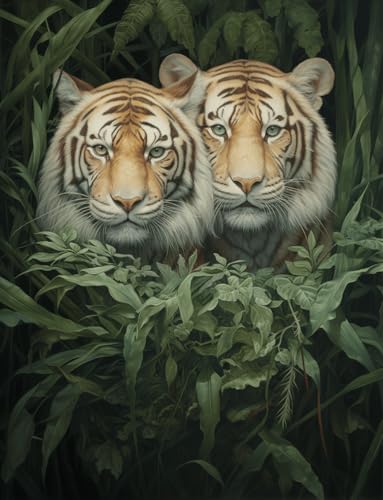 VwrxnchCoatx Kreuzstich Stickpackung Tiger,11CT Sticken Set Erwachsene Kreuzstich,DIY Stickbilder Vorgedruckt Kreuzstich für Anfänger Home Decor 40x50cm VwrxnchCoatx Kreuzstich Stickpackung Tiger,11CT Sticken Set Erwachsene Kreuzstich,DIY Stickbilder Vorgedruckt Kreuzstich für Anfänger Home Decor 40x50cm von VwrxnchCoatx