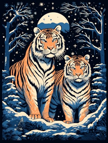 VwrxnchCoatx Kreuzstich Stickpackung Tiger,11CT Sticken Set Erwachsene Kreuzstich,DIY Stickbilder Vorgedruckt Kreuzstich für Anfänger Home Decor 40x50cm VwrxnchCoatx Kreuzstich Stickpackung Tiger,11CT Sticken Set Erwachsene Kreuzstich,DIY Stickbilder Vorgedruckt Kreuzstich für Anfänger Home Decor 40x50cm von VwrxnchCoatx