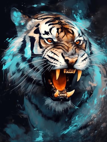 VwrxnchCoatx Kreuzstich Stickpackung Tiger,11CT Sticken Set Erwachsene Kreuzstich,DIY Stickbilder Vorgedruckt Kreuzstich für Anfänger Home Decor 40x50cm VwrxnchCoatx Kreuzstich Stickpackung Tiger,11CT Sticken Set Erwachsene Kreuzstich,DIY Stickbilder Vorgedruckt Kreuzstich für Anfänger Home Decor 40x50cm von VwrxnchCoatx
